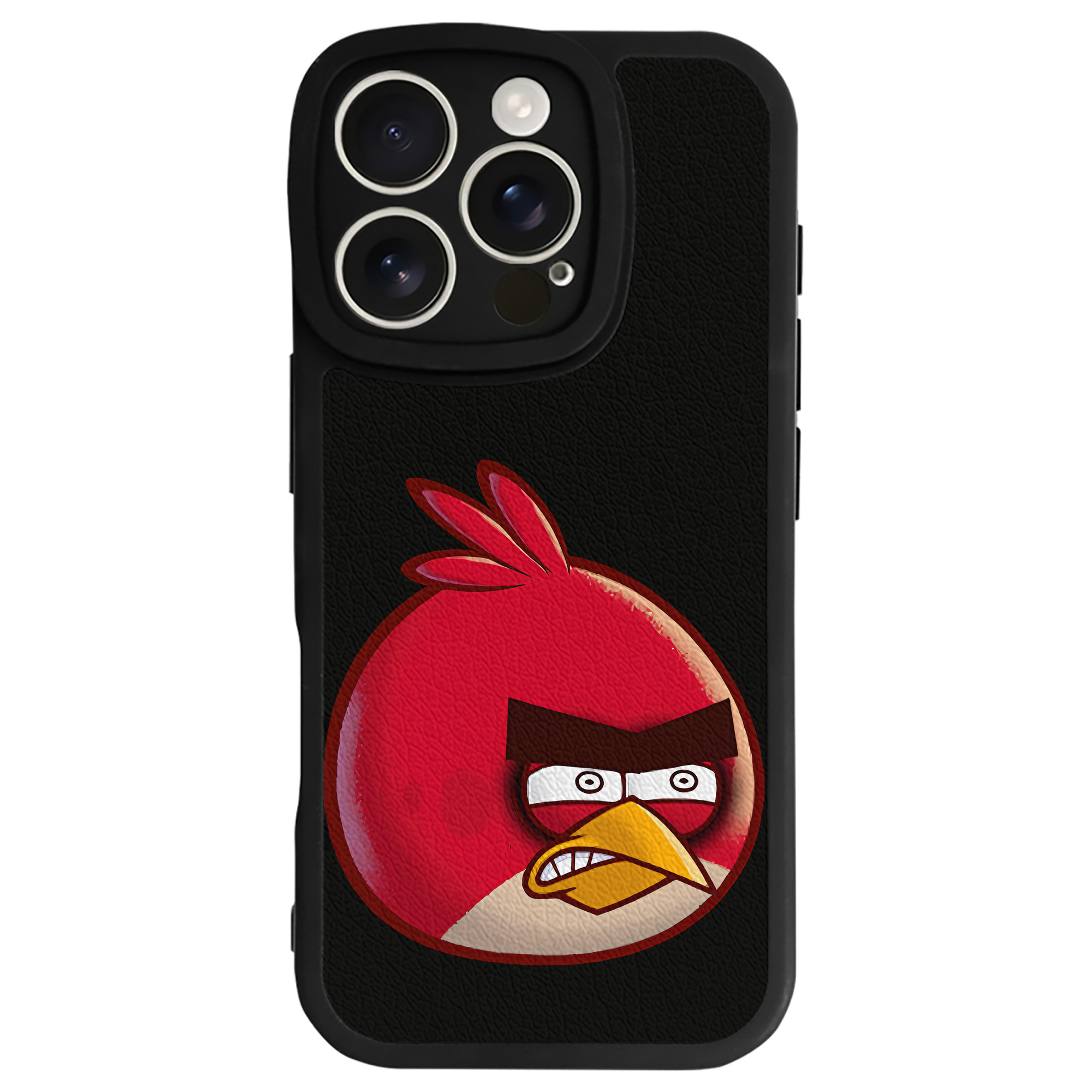 （画像用） Angry Birds アングリーバード 【iPhone 16シリーズ対応】シリコンスマホケース（レザー調） 材質：シリコン